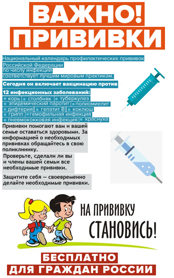 22 – 27 апреля 2024 года - Всемирная неделя иммунизация в Рязанской области.
